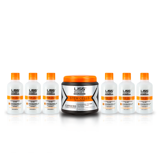 Tratamiento Liss Expert Stem Cells 1 Kg con 3 acodicionadores y 3 shampoos